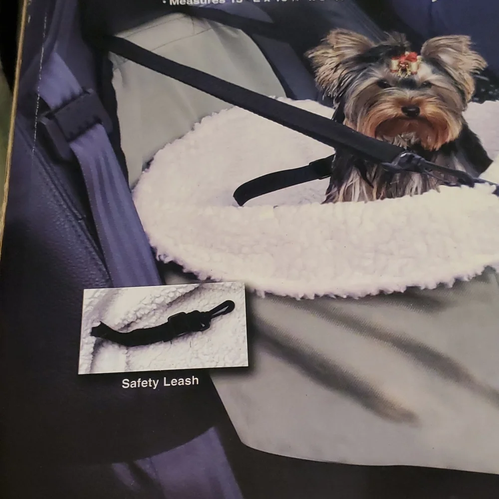 New in Box, safety pet booster seat with front pocket storage